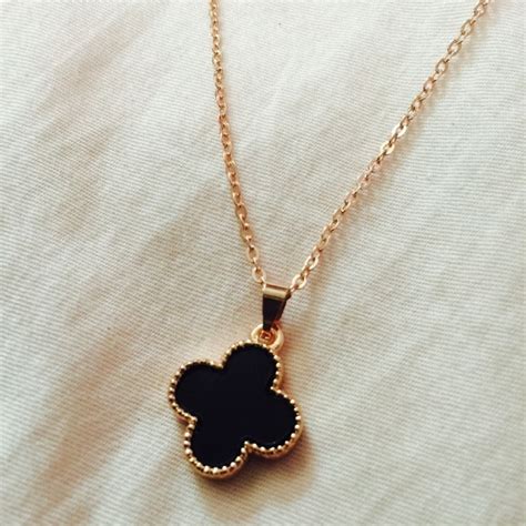 lv necklace clover|14k louis vuitton necklace.